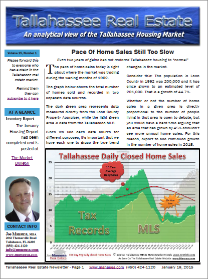 Real Estate Newsletter January 2015
