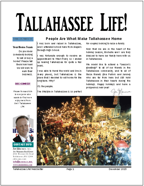 Tallahassee Life! December 2015