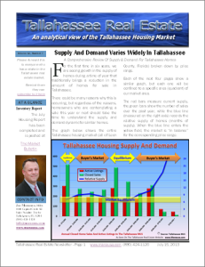 Tallahassee Real Estate Newsletter July 2013
