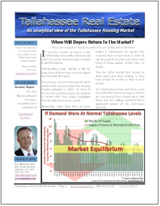 Tallahassee Real Estate Newsletter July 2014