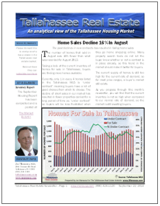 Tallahassee Real Estate Newsletter September 2014