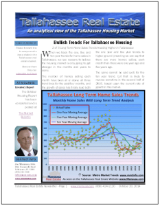 Tallahassee Real Estate Newsletter October 2014