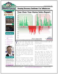 Year Over Year Home Sales Report