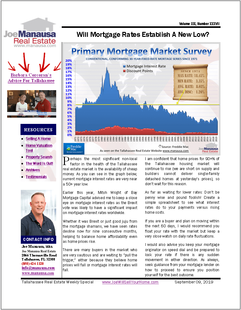 Will Mortgage Interest Rates Go Lower?