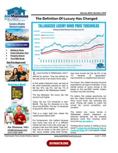 Tallahassee luxury homes market update showing luxury price thresholds